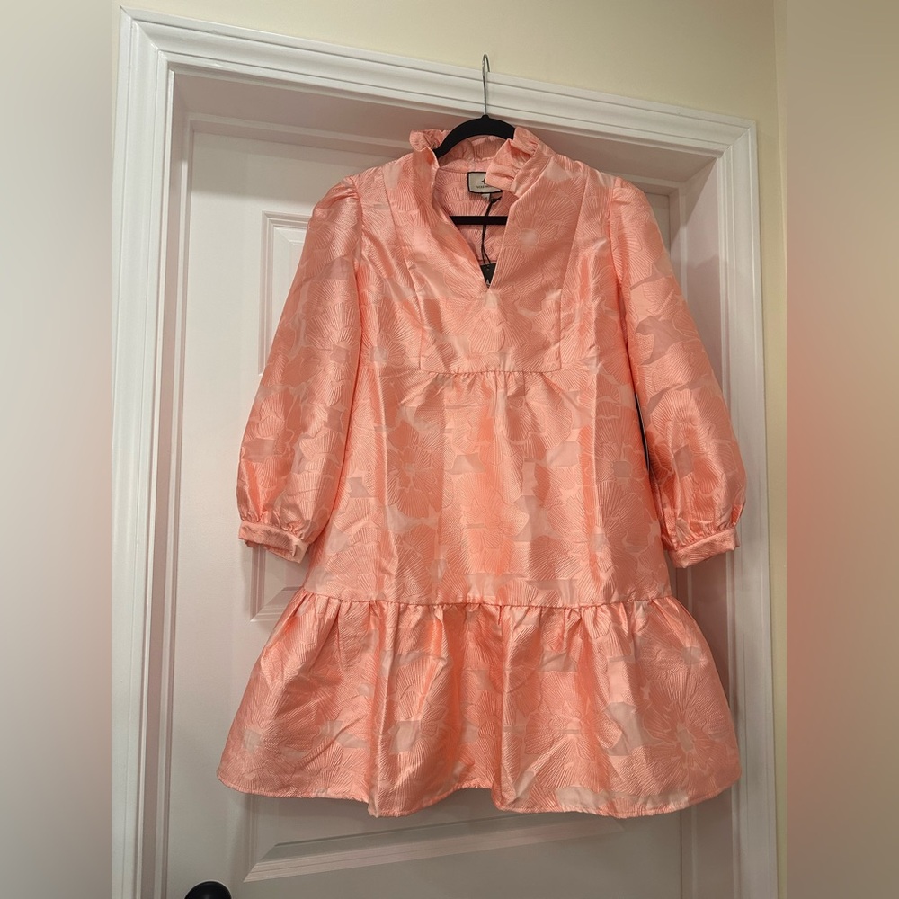 Tuckernuck Bellini Fil Coupe Palmerston Peach/Pink Dress Size Medium NWT - Picture 2 of 7